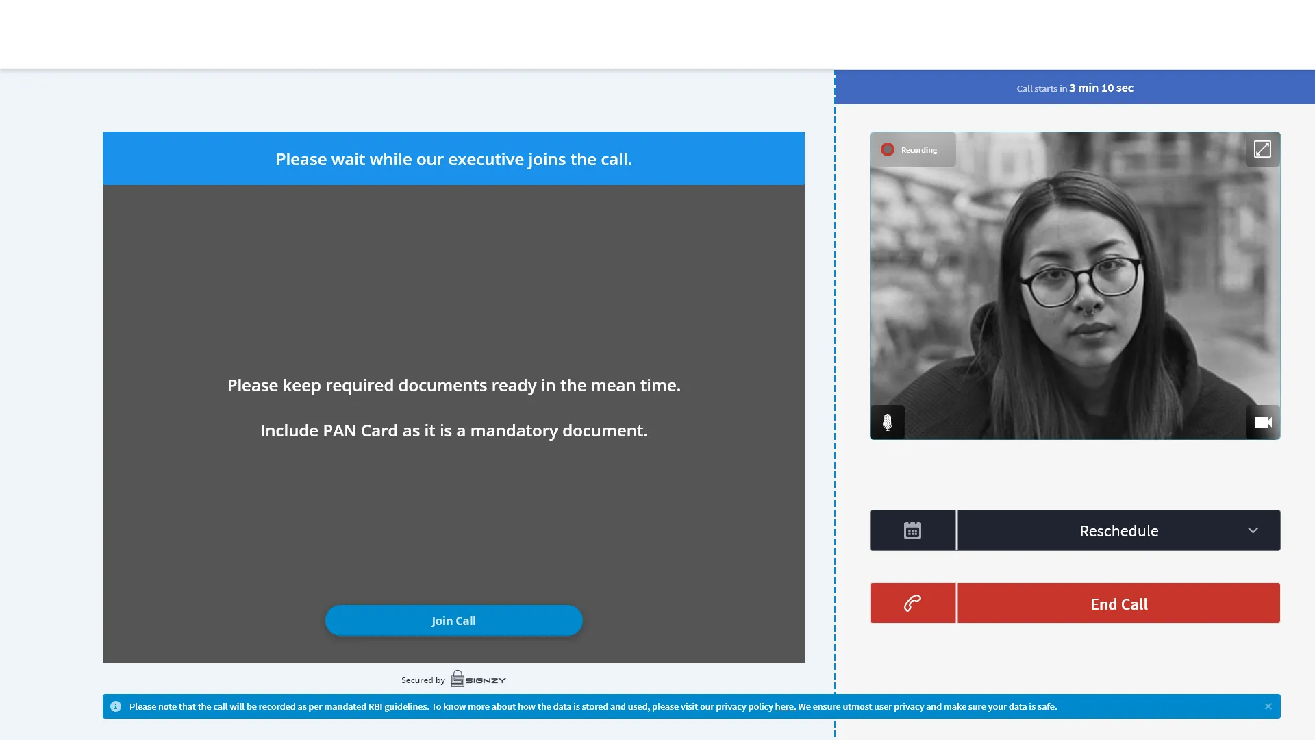 Signzy Video KYC Hero